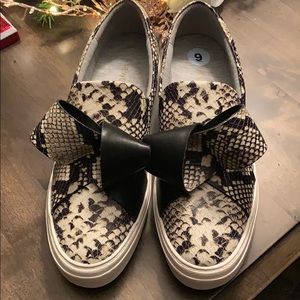 Nine West Odienella Snakeskin Platform Sneaker